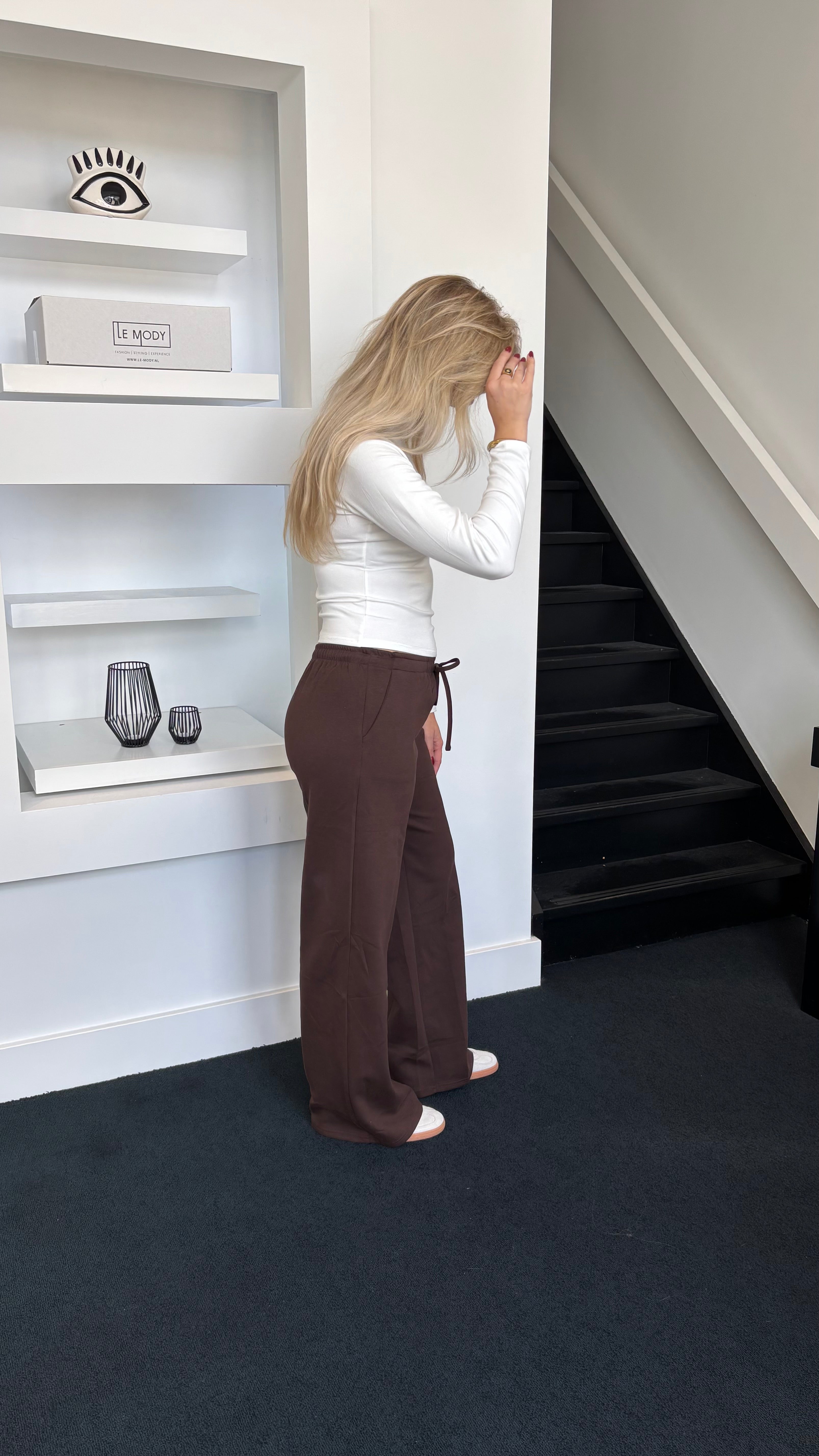 Wide Leg Jogger Tall Chocolate