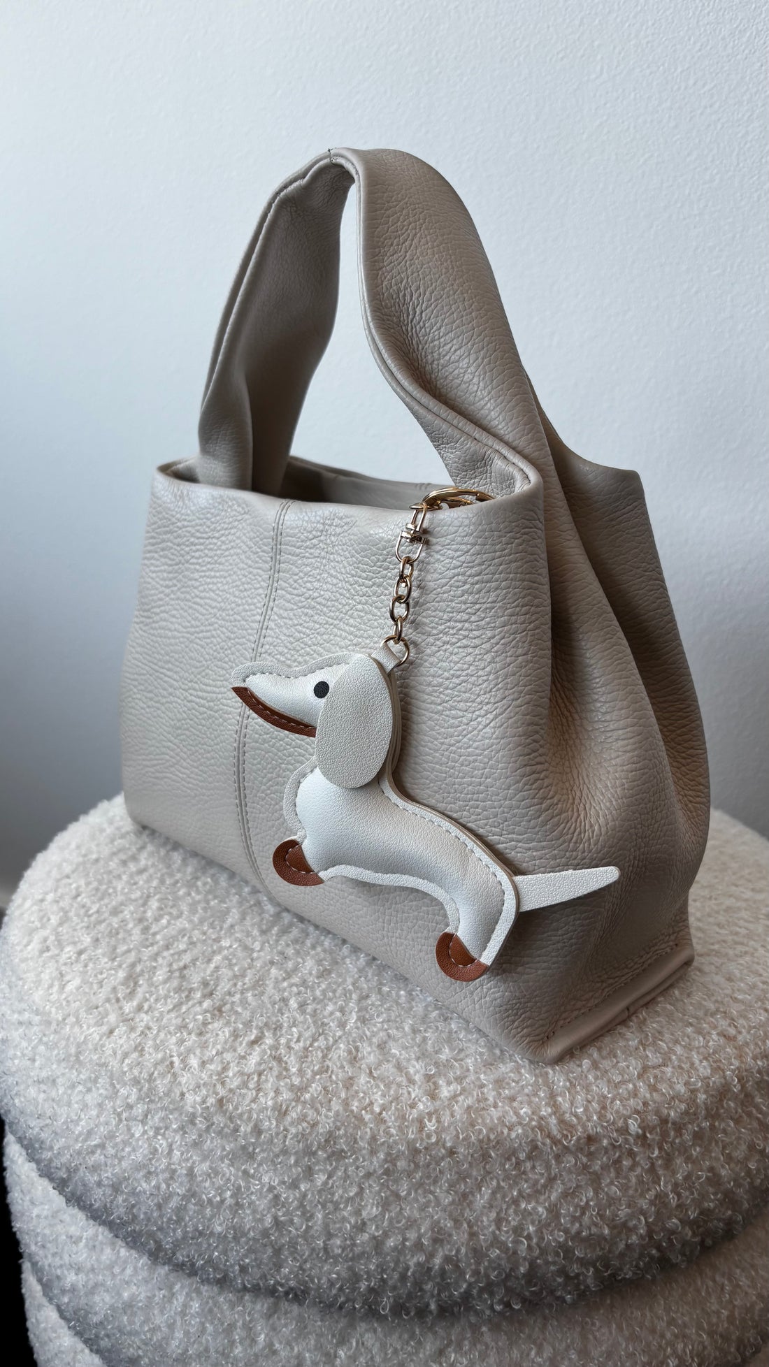 Polly Leather Bag Ecru
