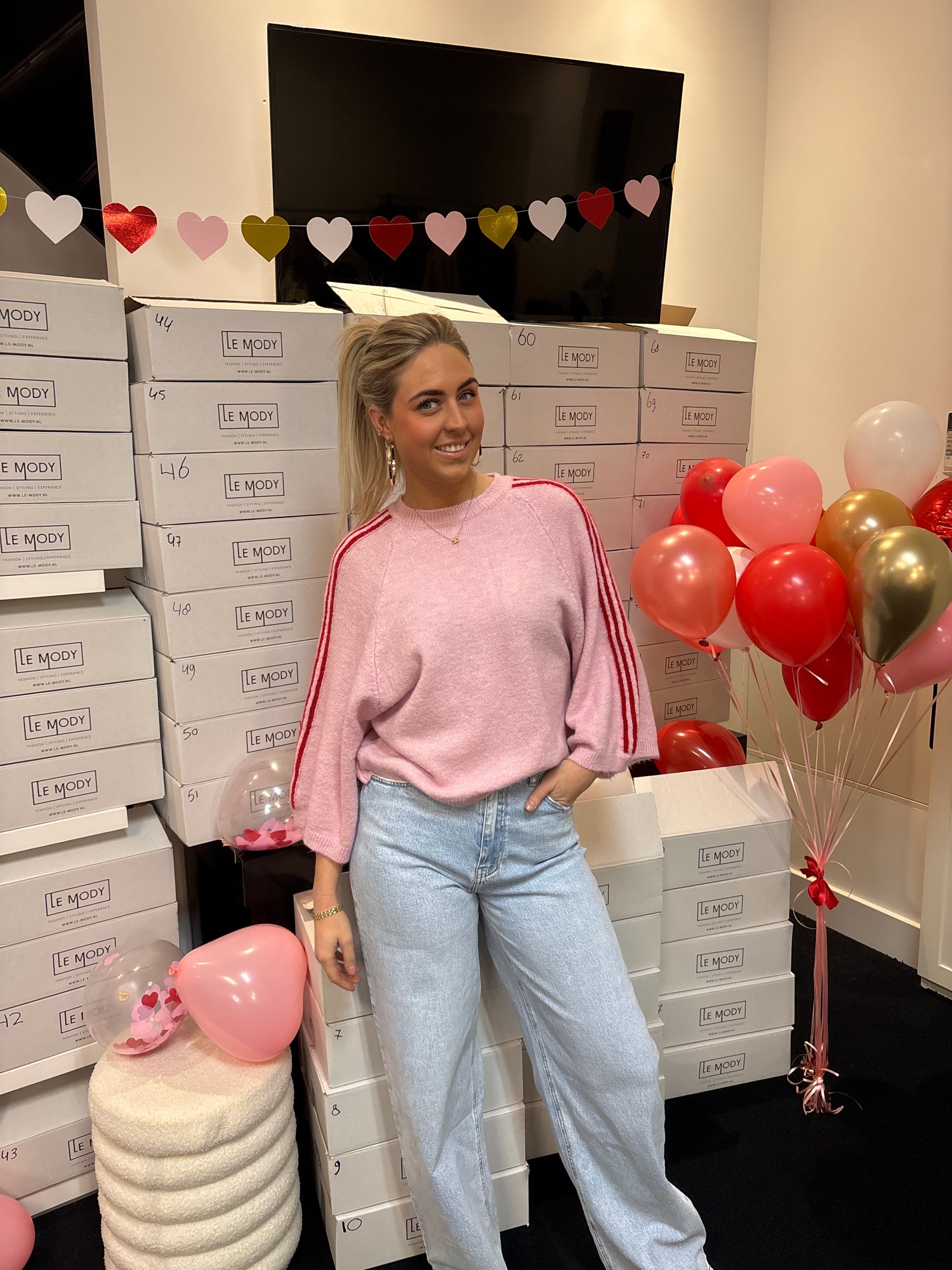 Love Language Knit Red