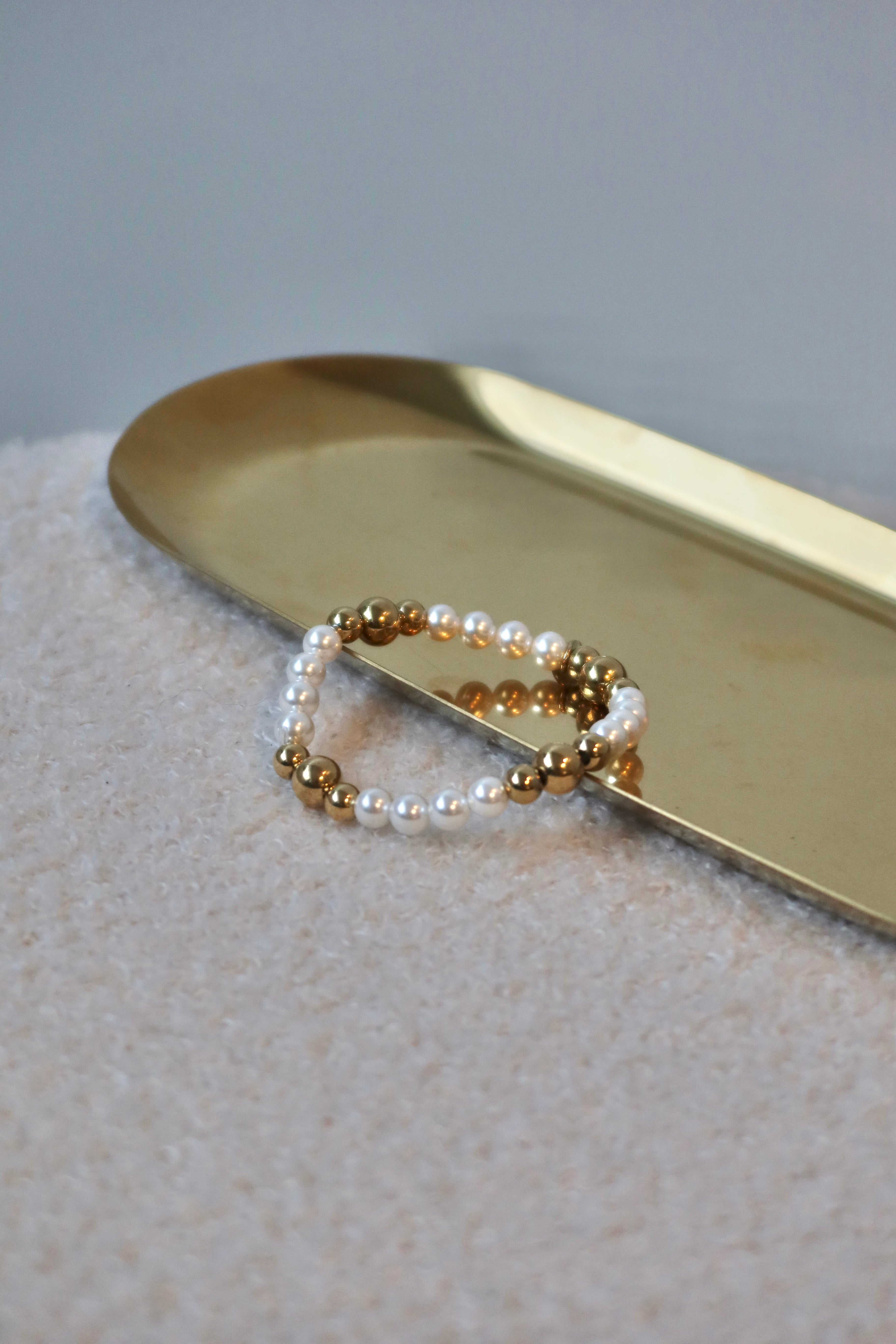 Ocean Pearl Bracelet Bold Gold