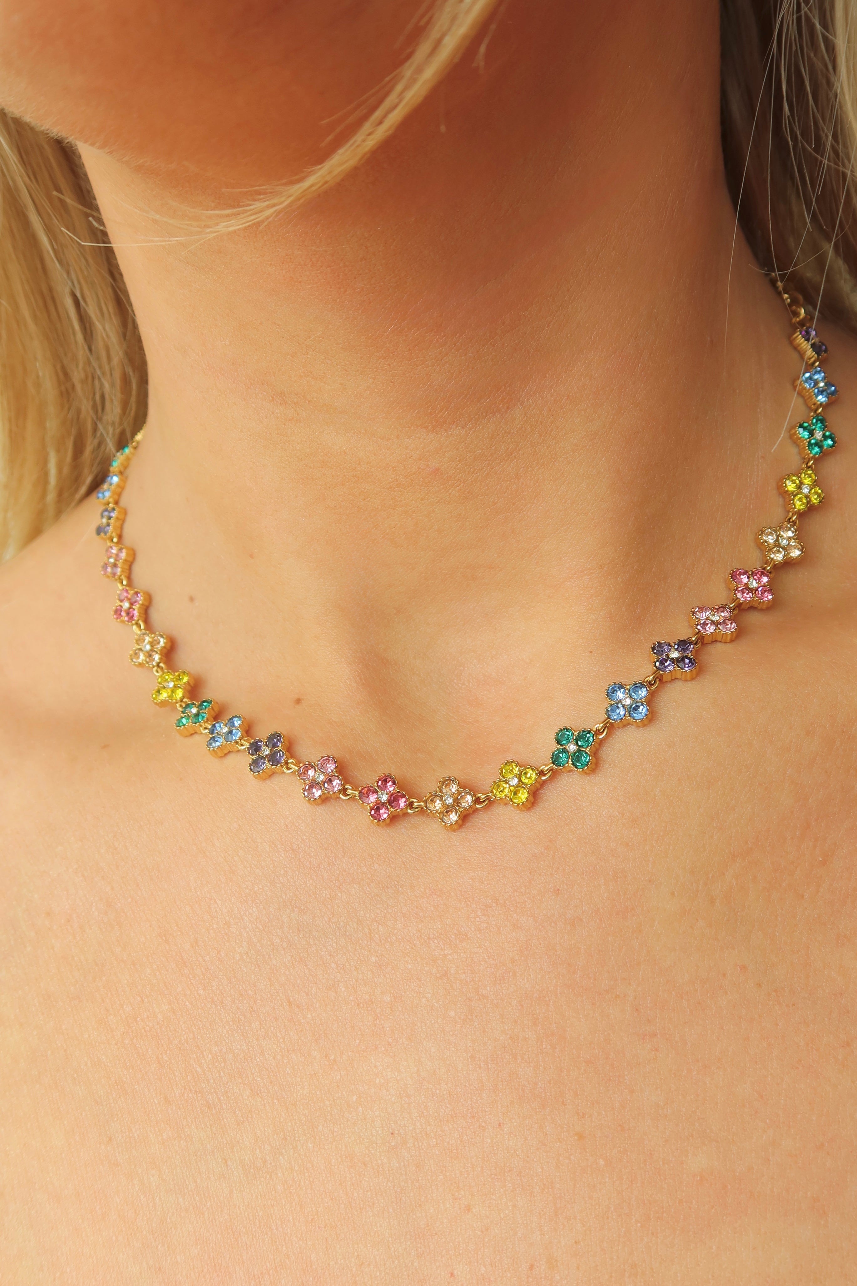 Clover Sparkle Necklace Color
