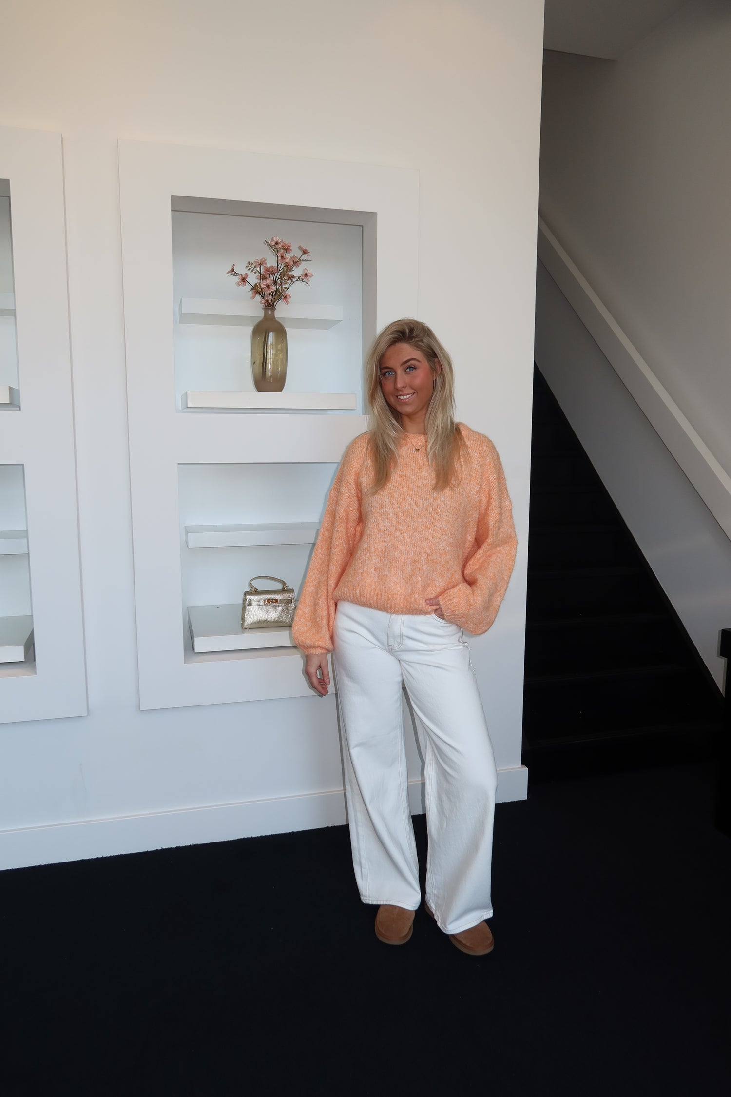 Knitted Sweater Peach 21351