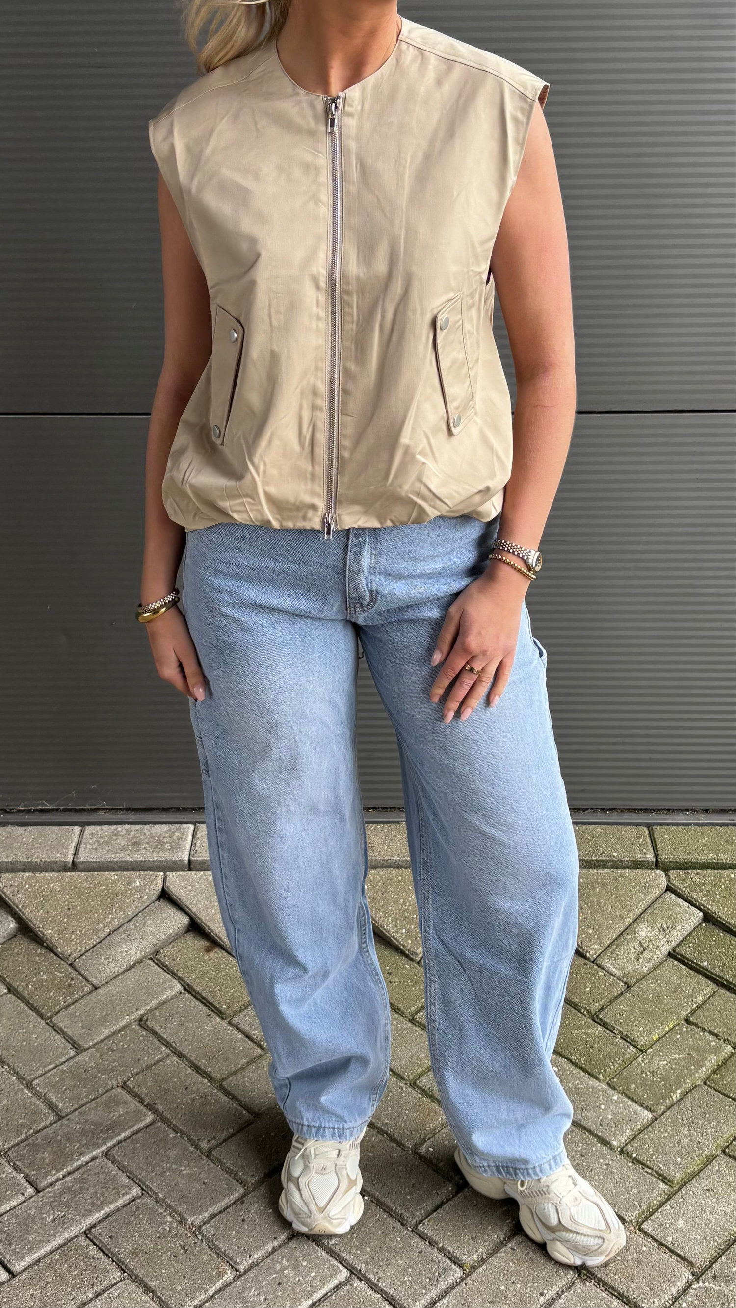 Mexx Bomber Gilet Beige