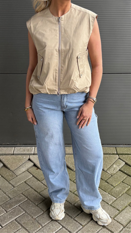 Mexx Bomber Gilet Beige