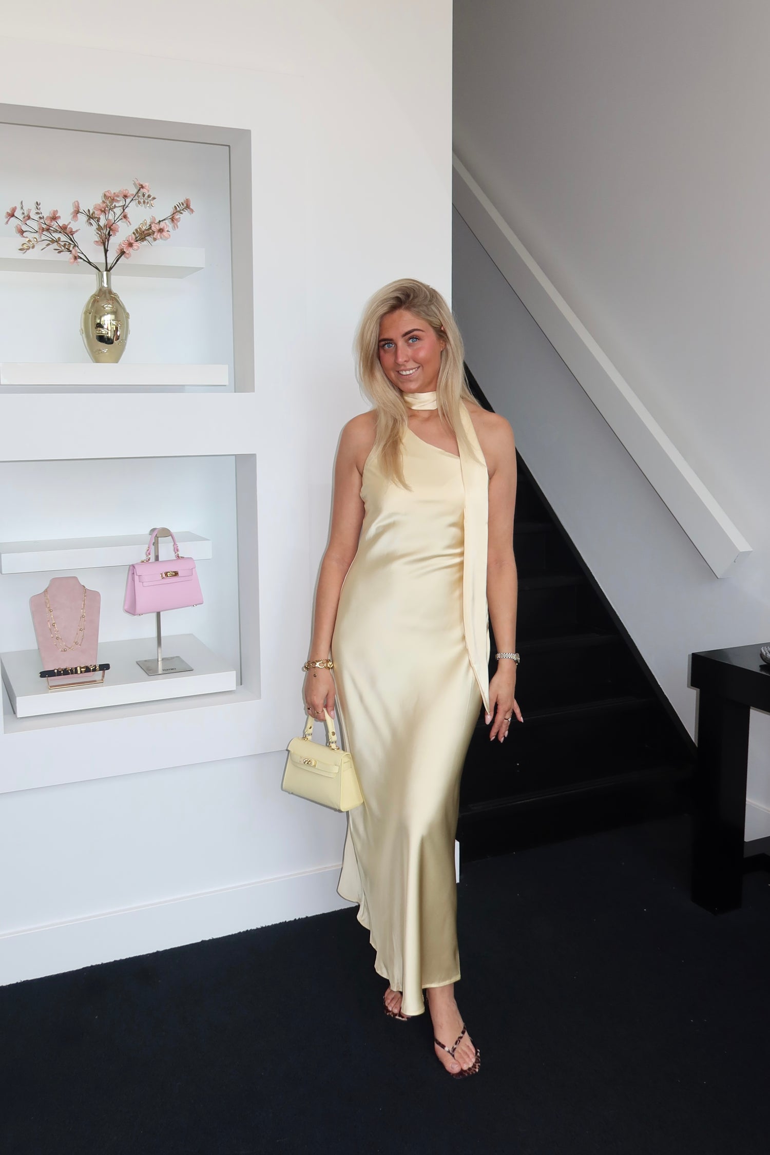 The Date Night Dress Butter Yellow 9-39
