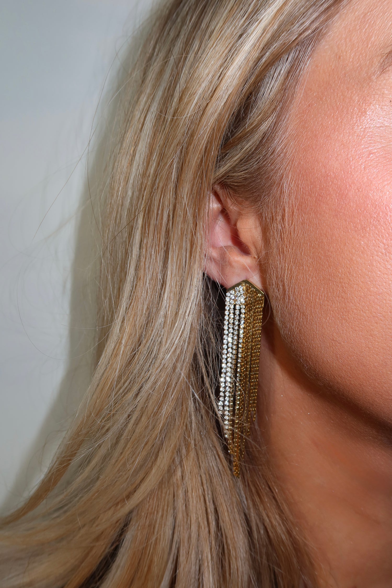 Sparkling Party Earrings Gold