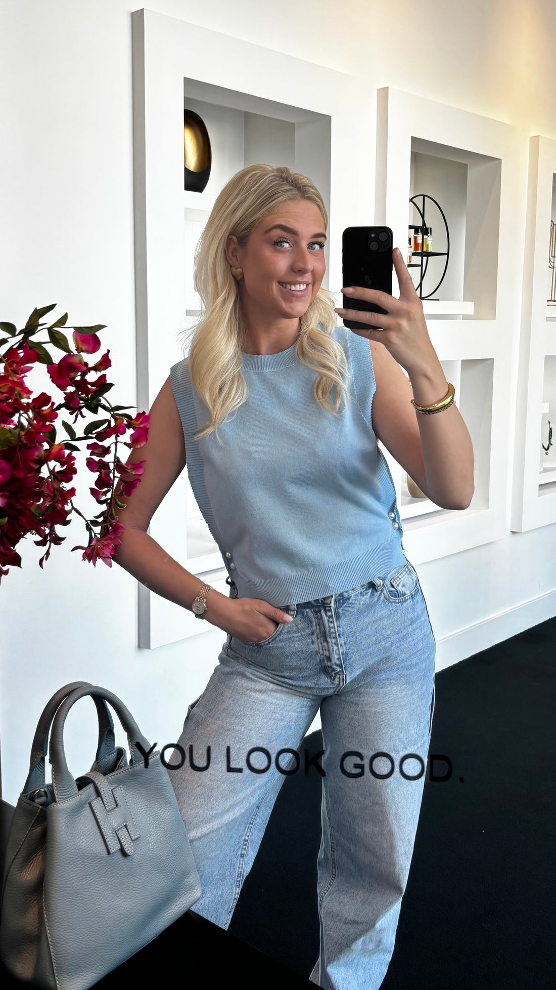 Linde Pearl Top Baby Blue 5910