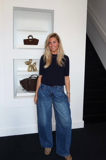 Soft Knit Top Navy