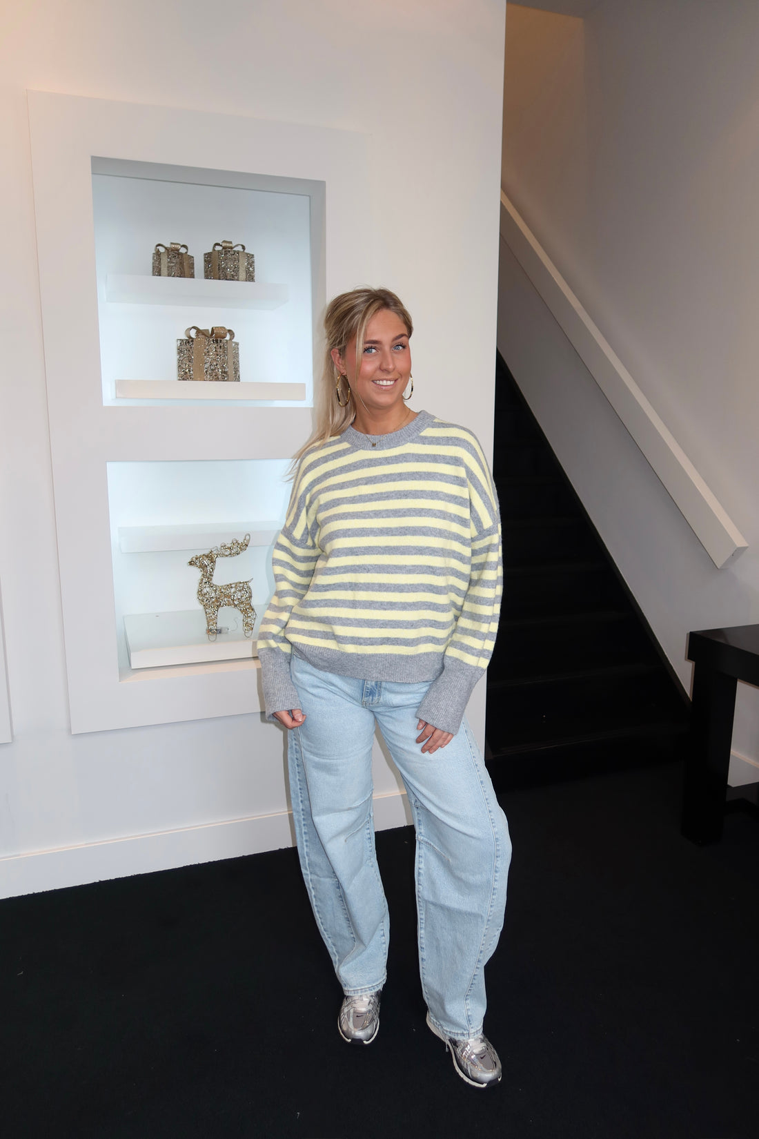 Marlotte Striped Knit Yellow 7006