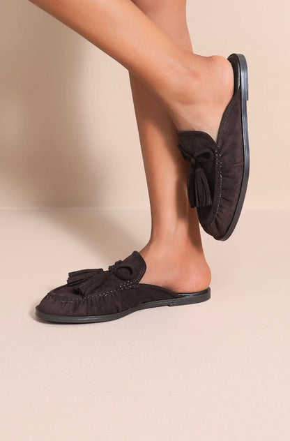 Sophie Suede Loafers Brown