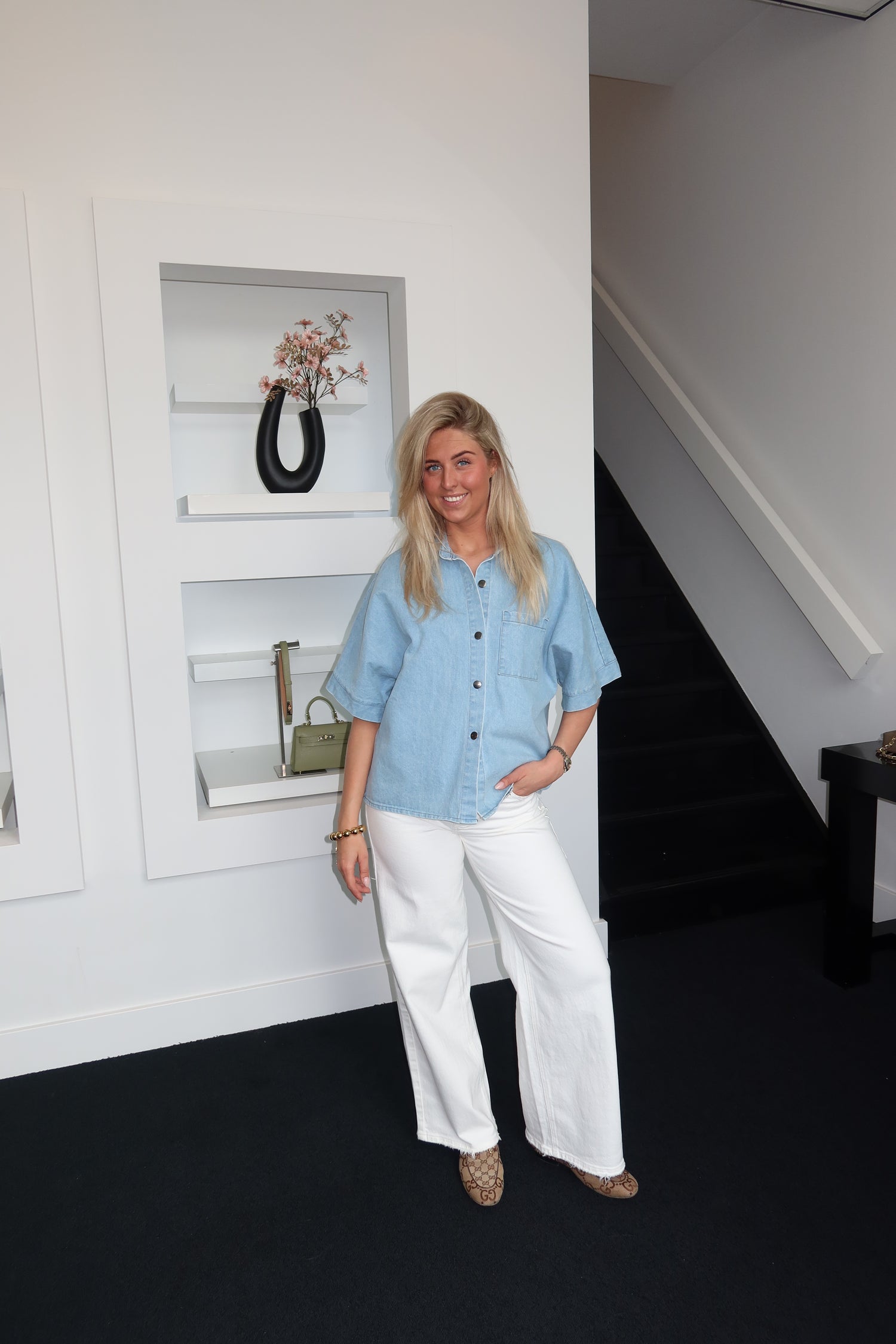 Evi Denim Blouse