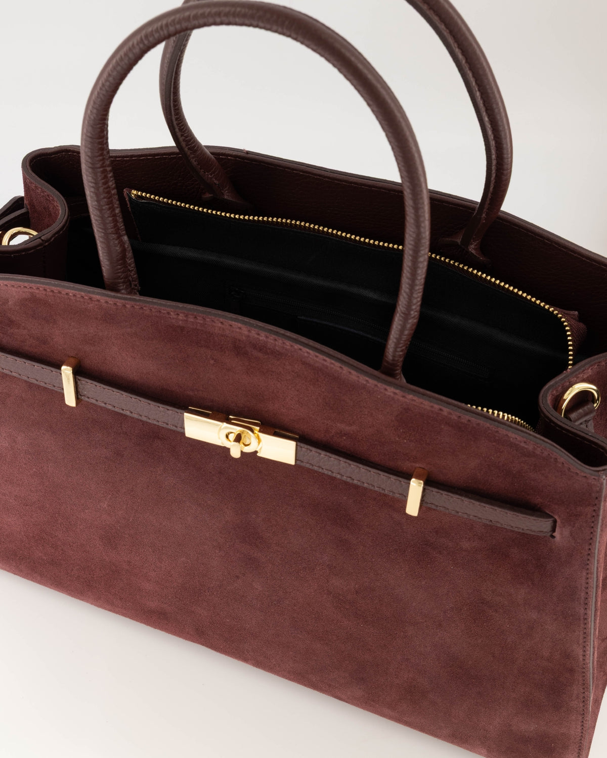 Bibi Suede Bag Bordeaux