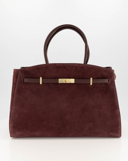Bibi Suede Bag Bordeaux