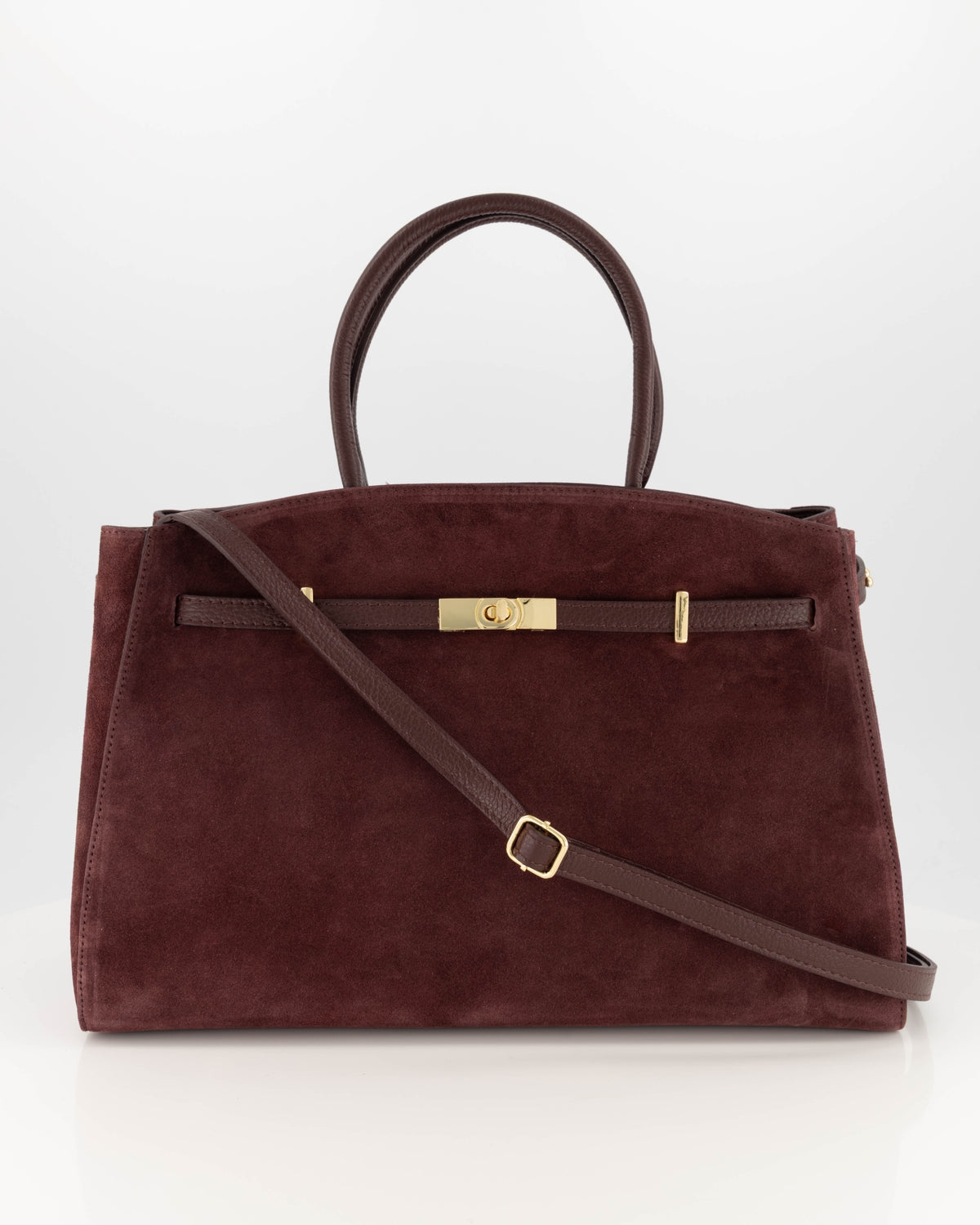 Bibi Suede Bag Bordeaux