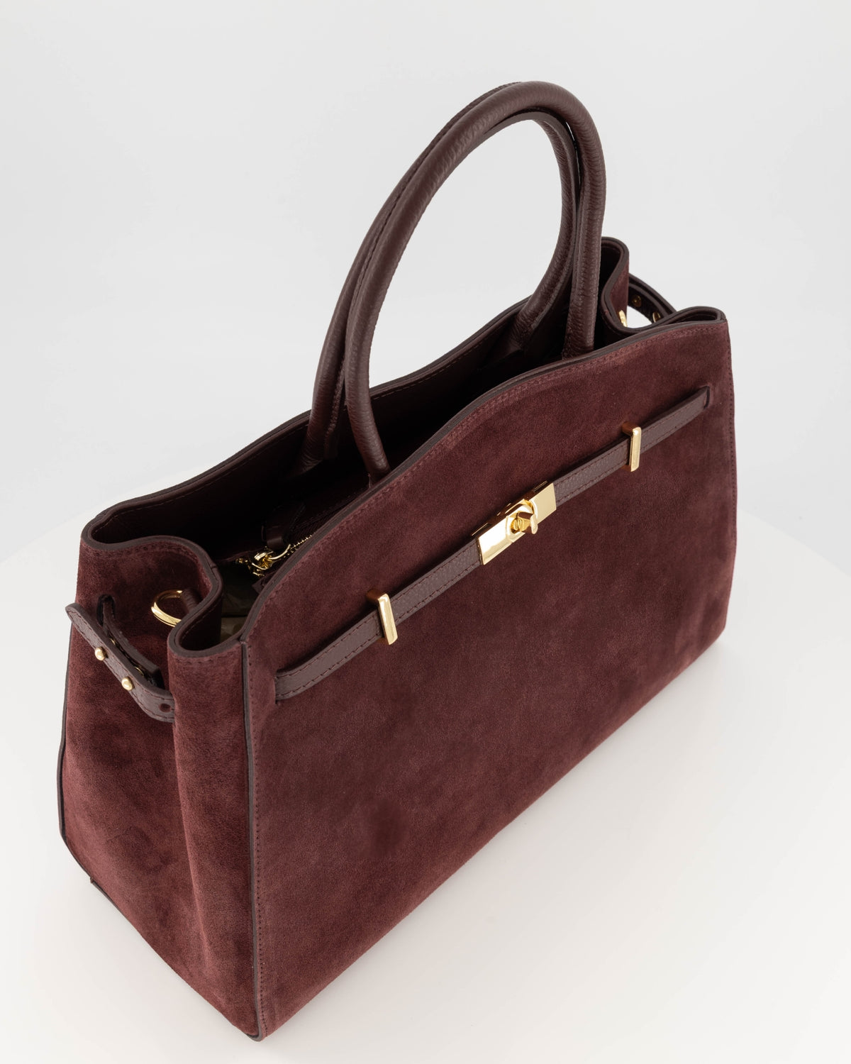 Bibi Suede Bag Bordeaux