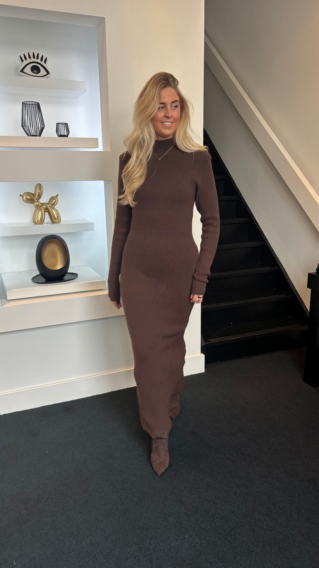 Iconic Knit Dress Brown 231 (Tall Girl Approved)