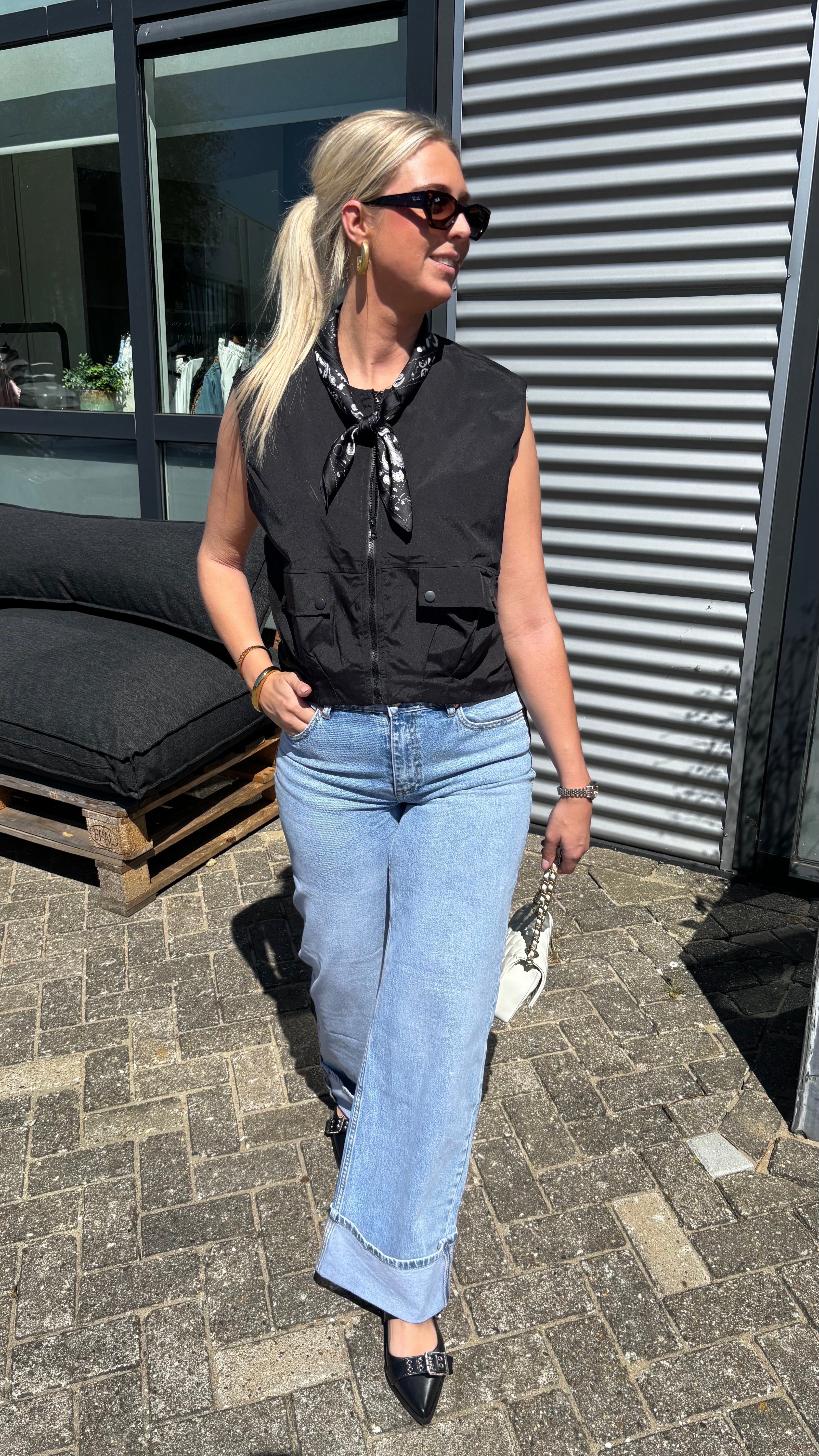 Dani Bomber Gilet Black