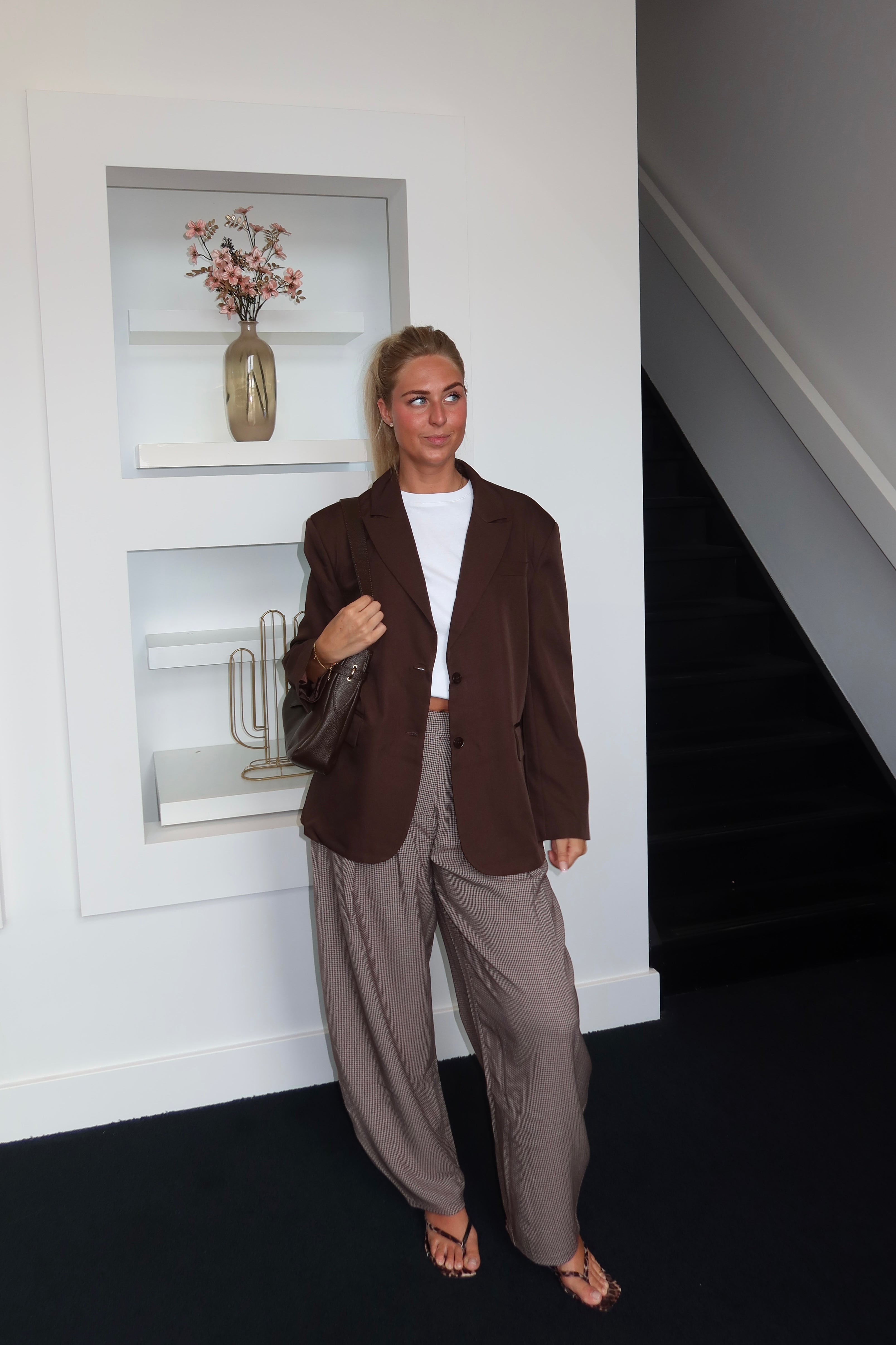 Romy Oversized Blazer Coffee 3151-3
