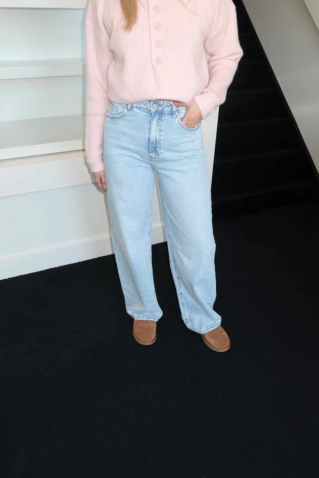 QH Baggy Jeans Loose Fit Ice Blue 3855-2 (Tall Girl Approved)