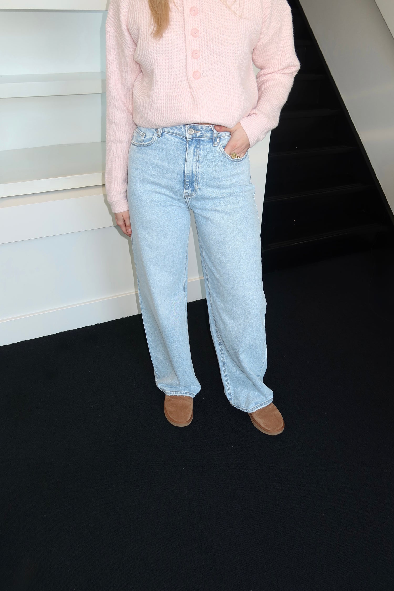 QH Baggy Jeans Loose Fit Ice Blue 3855-2 (Tall Girl Approved)