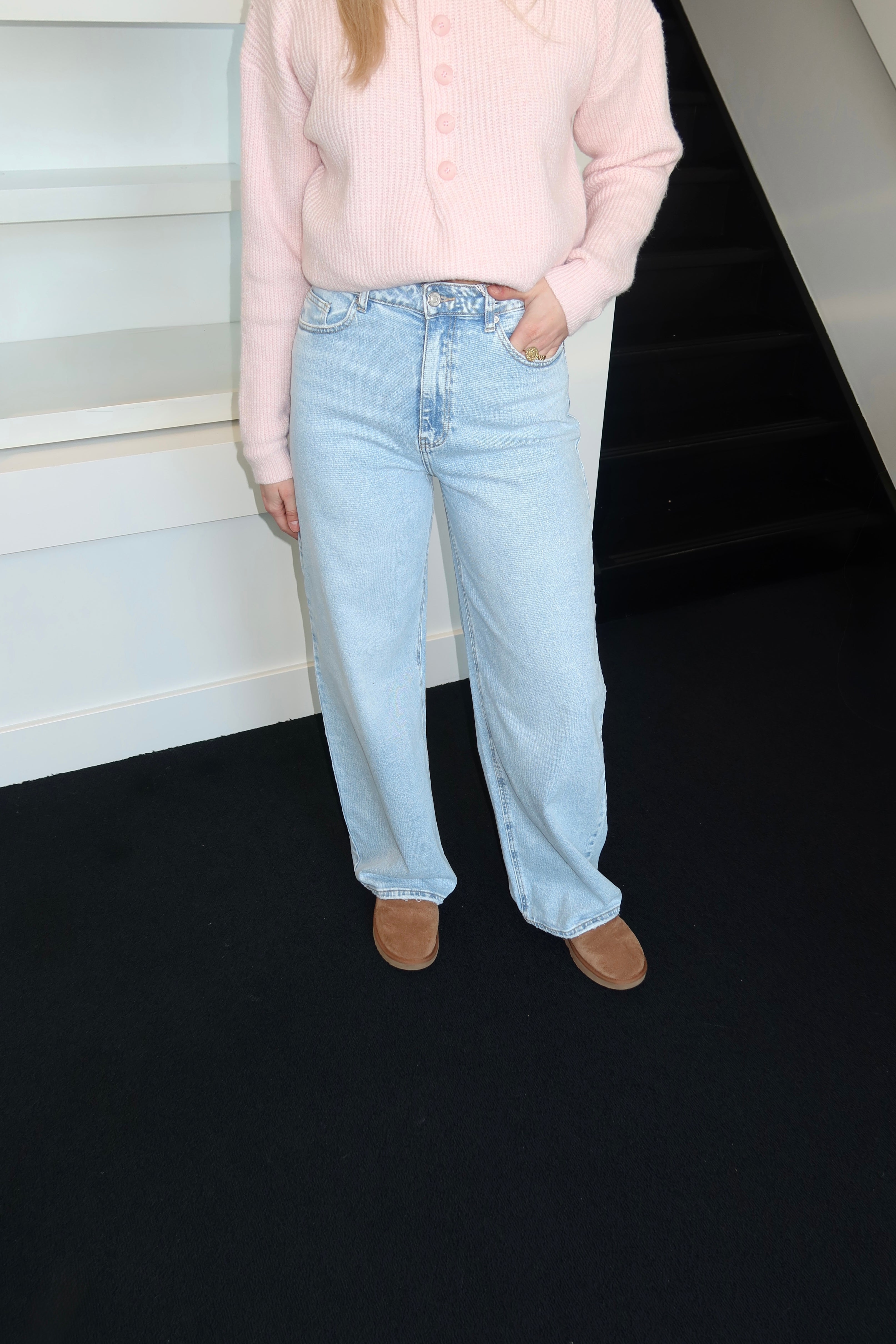 QH Baggy Jeans Loose Fit Ice Blue 3855-2 (Tall Girl Approved)