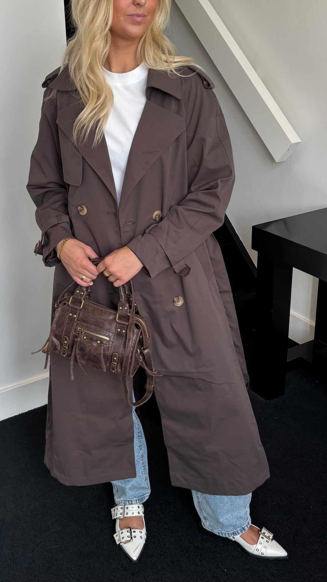 City Trench Coat Brown 102