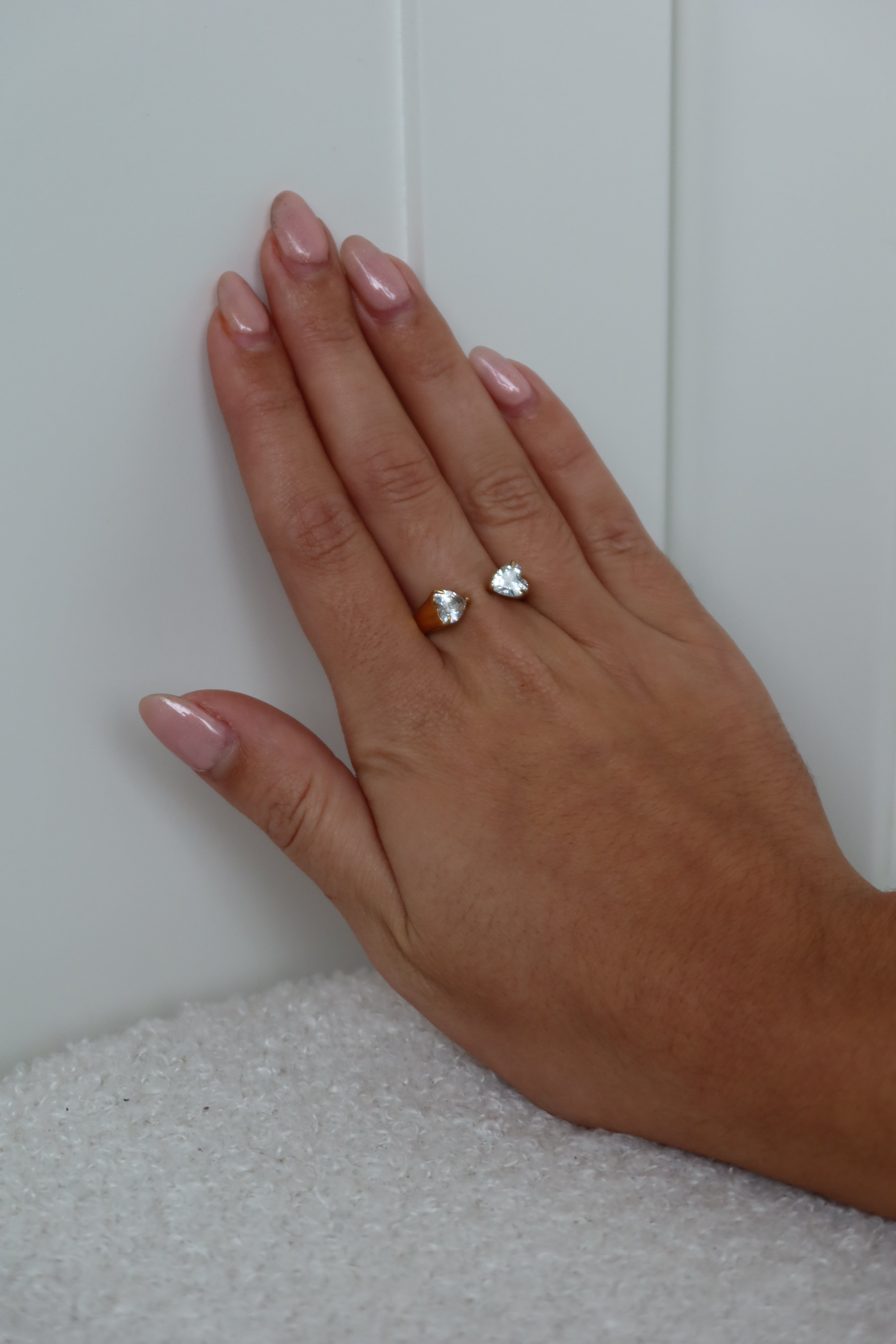 Diamond Heart Ring Gold