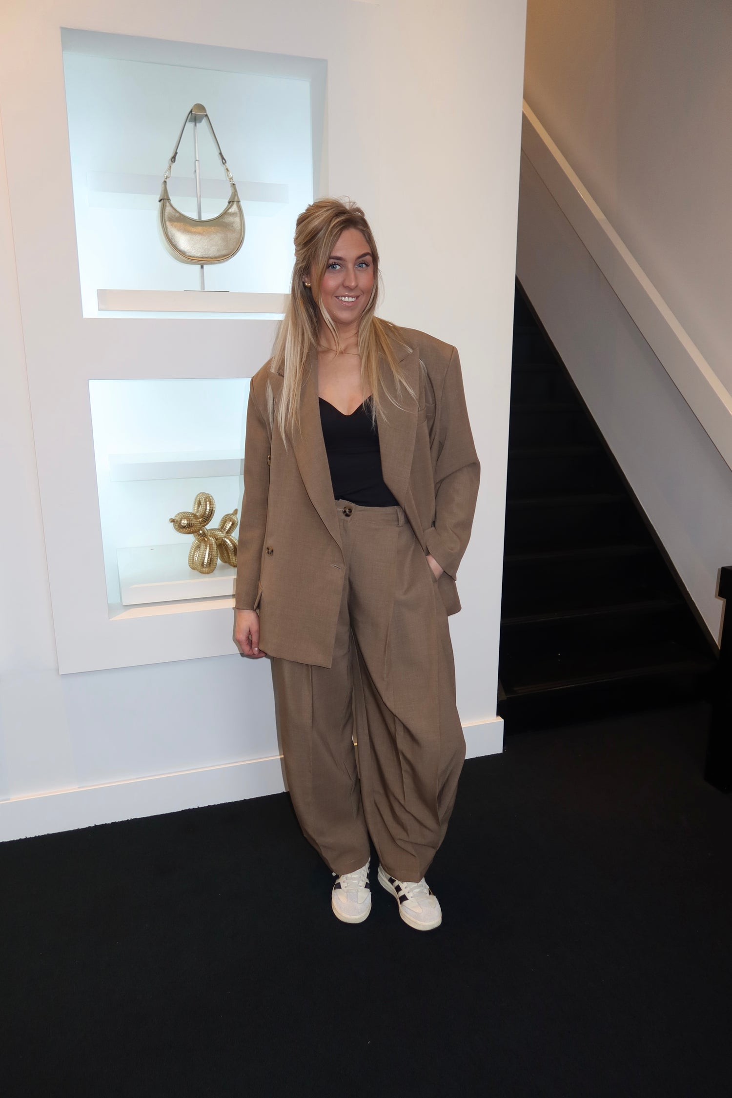 Oversized Iconic Blazer Taupe 25262