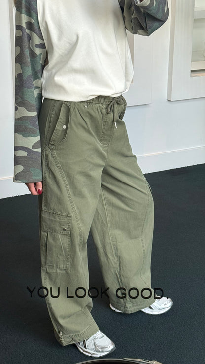 Ambika Freya Cargo Pants Khaki
