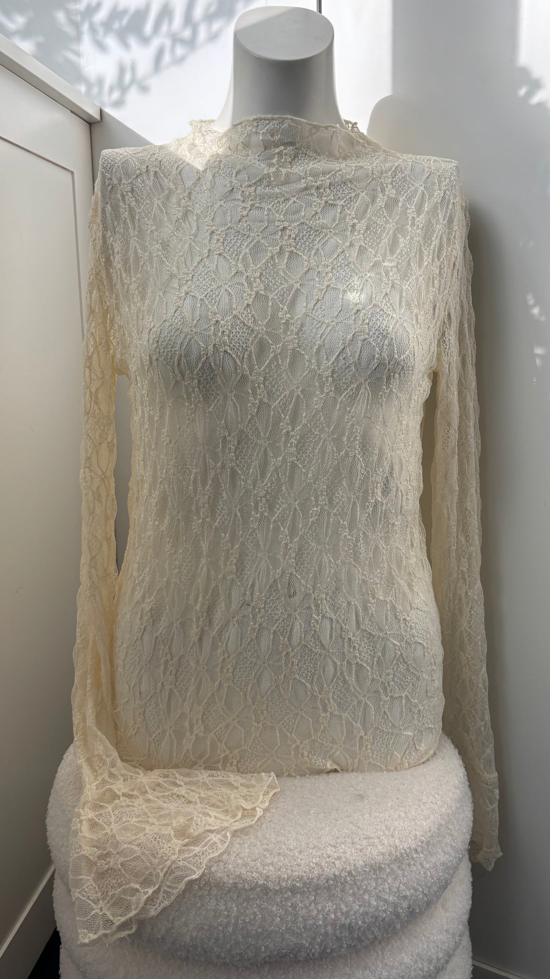 Macy Lace Top Beige 24219