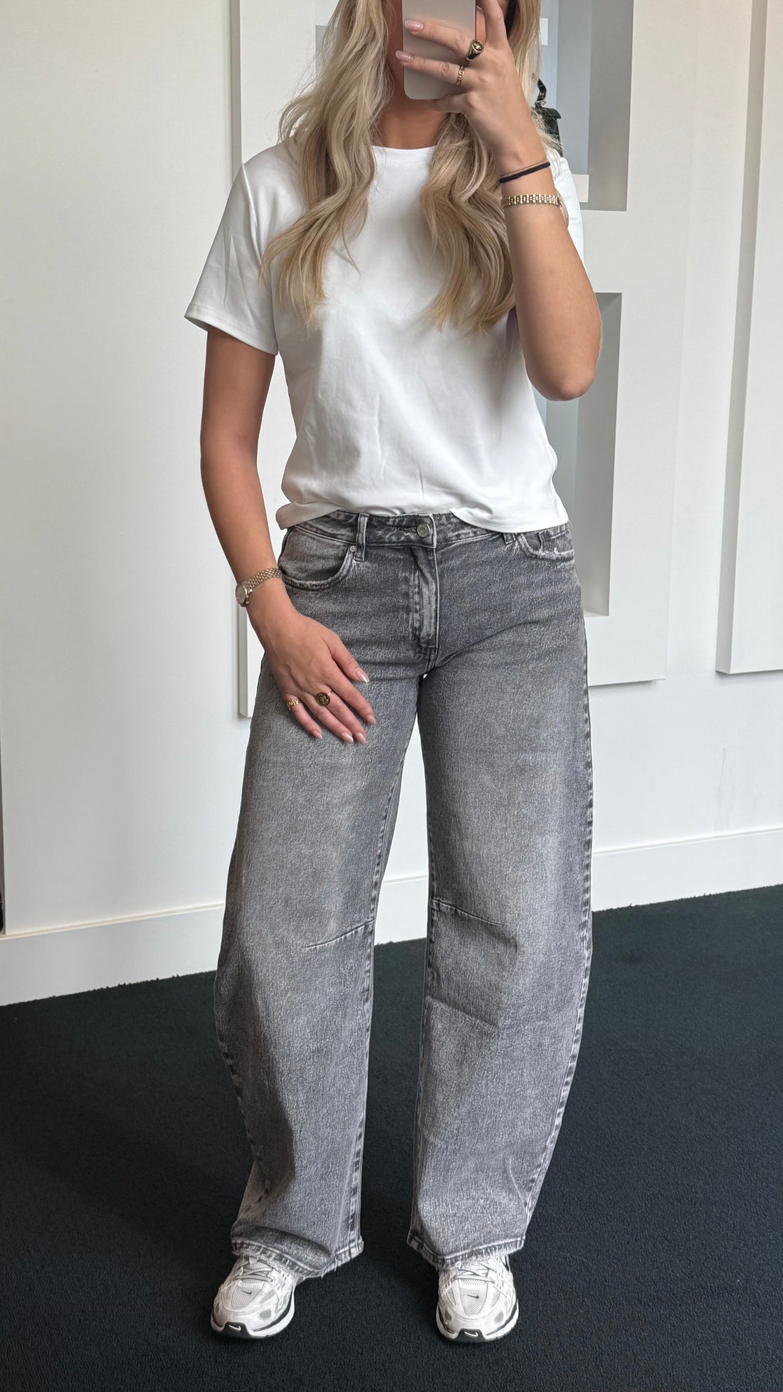 QH Nova Balloon Fit Jeans Grey 3717