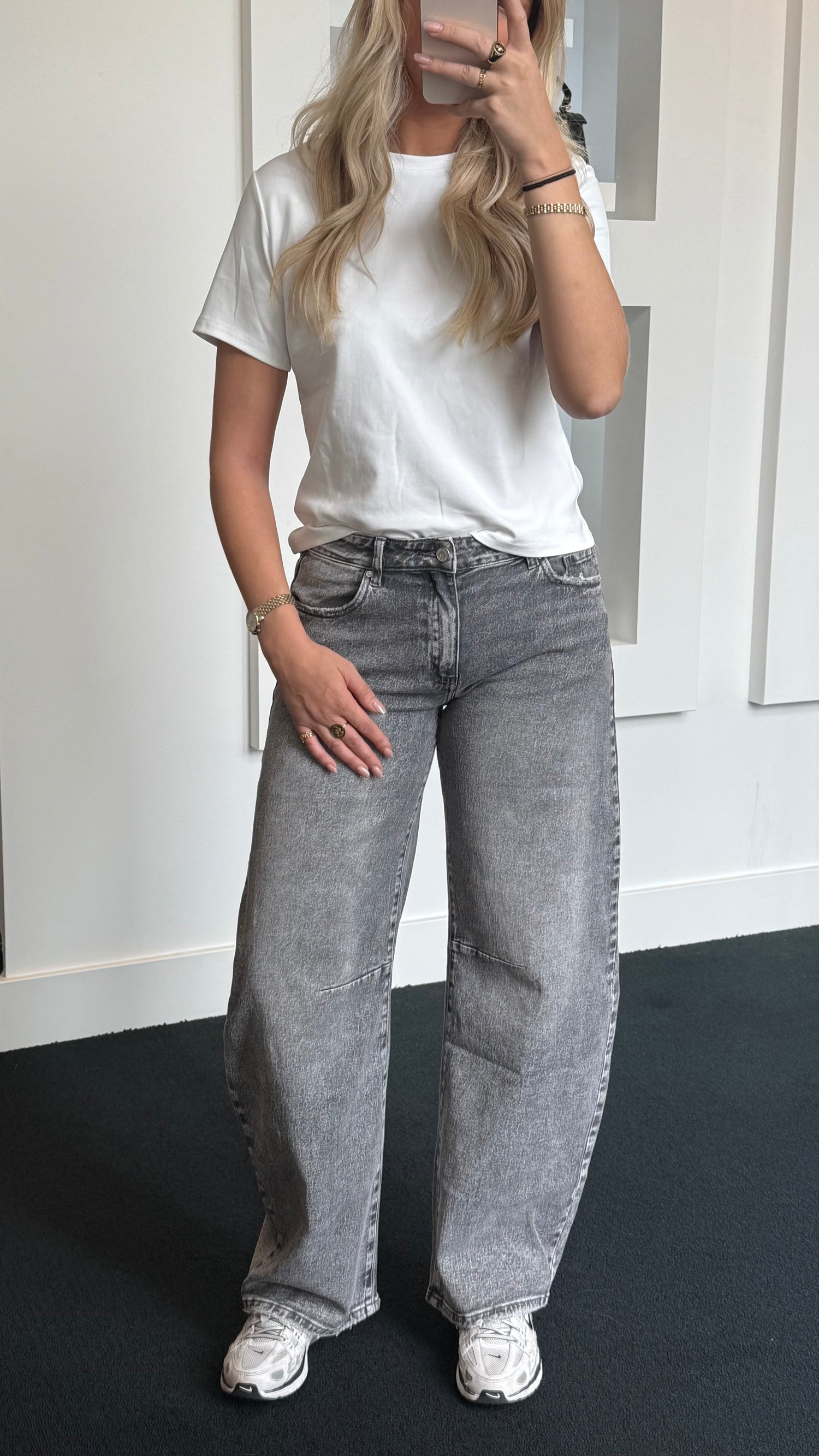 QH Nova Balloon Fit Jeans Grey 3717