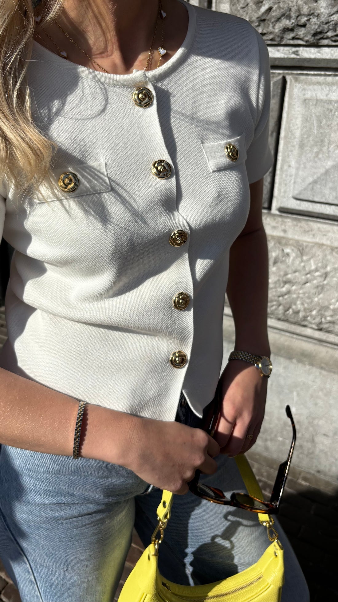 Roses Top White