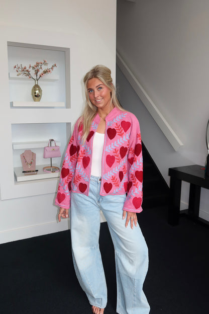 Signature One Jacket Pink Heart
