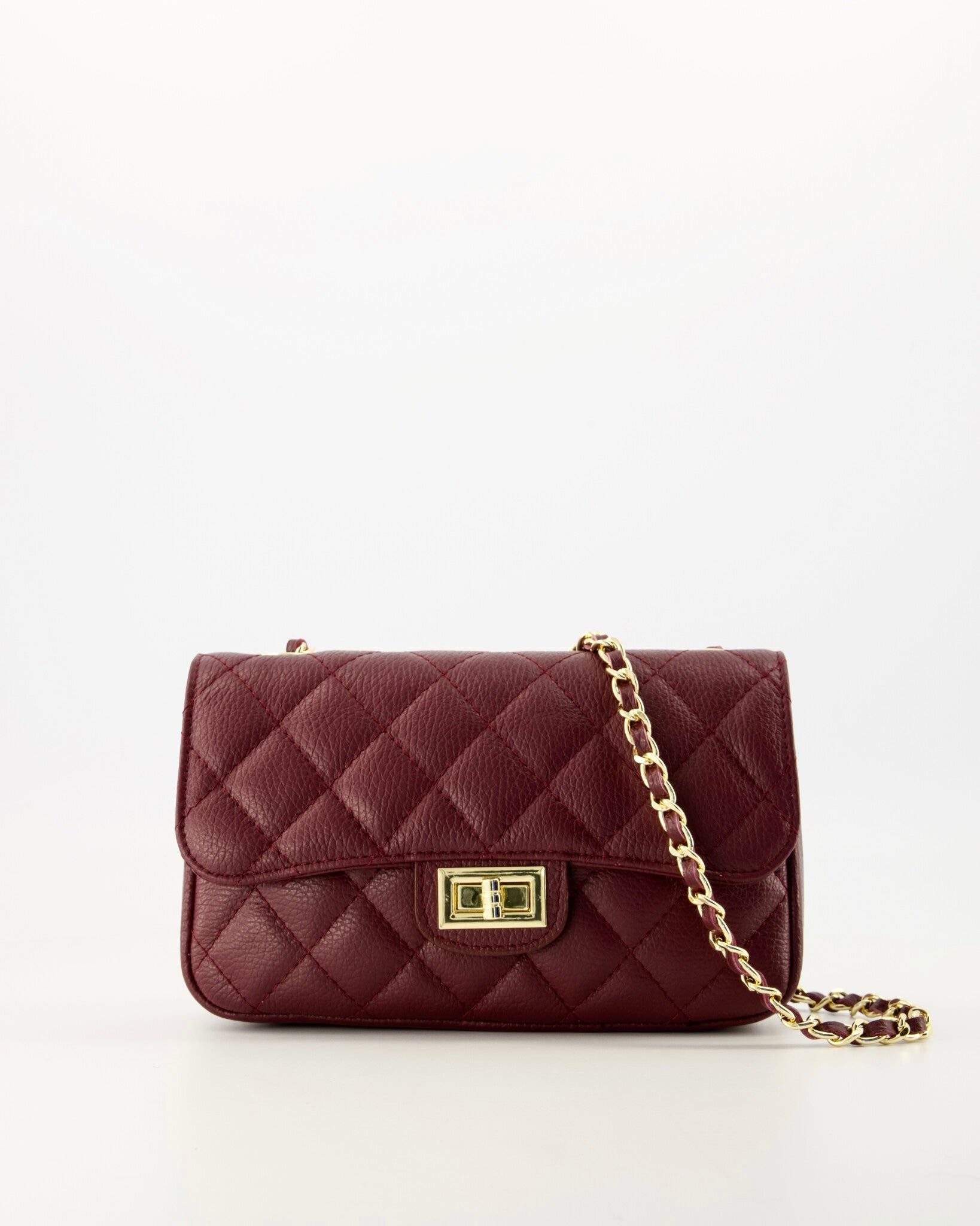Sophia Leather Bag Burgundy