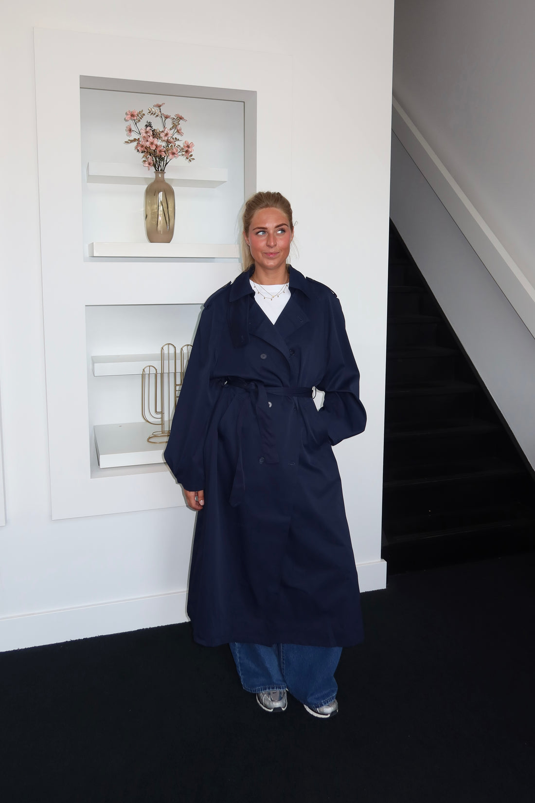 Trench Coat Midnight Blue 3186