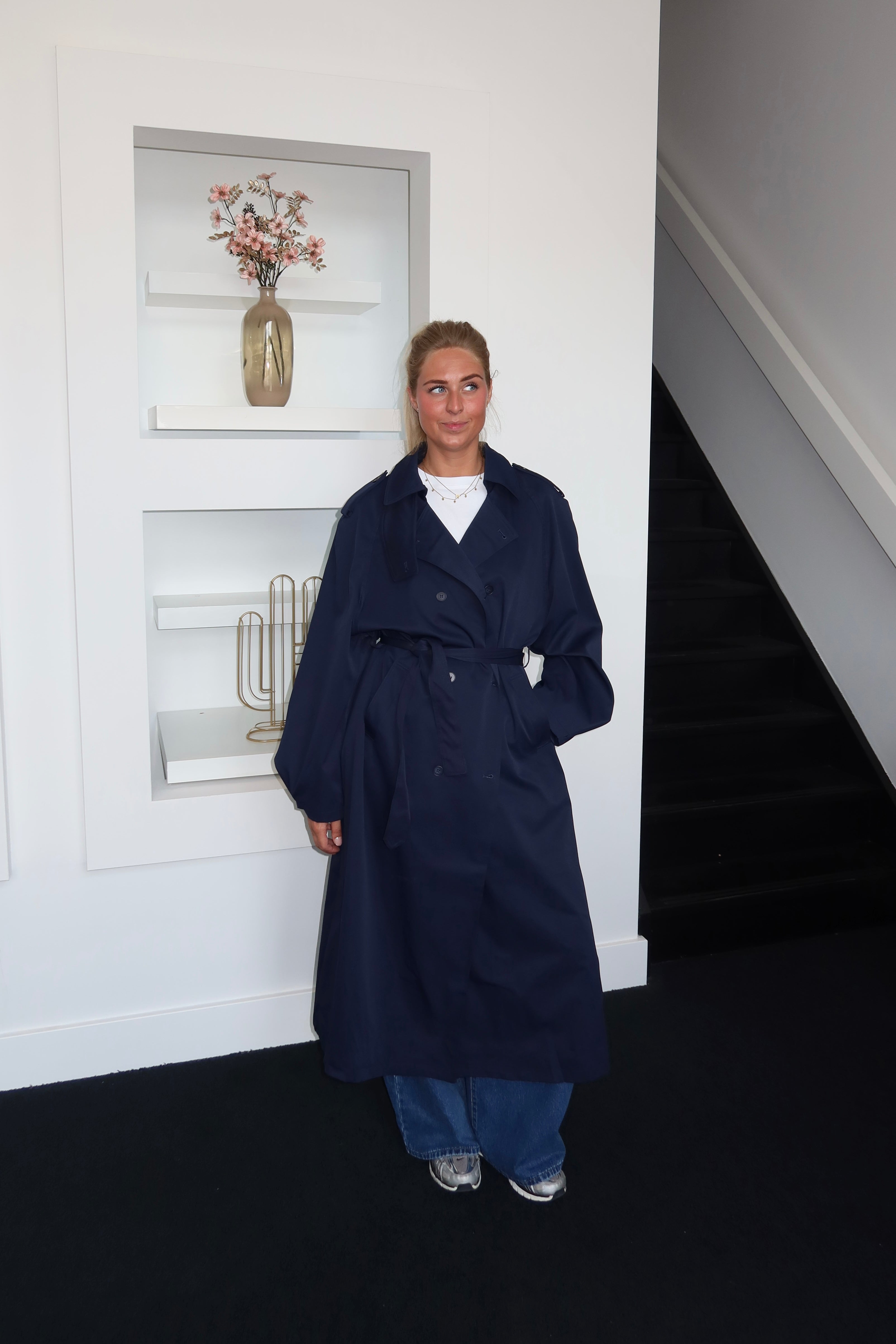 Trench Coat Midnight Blue 3186