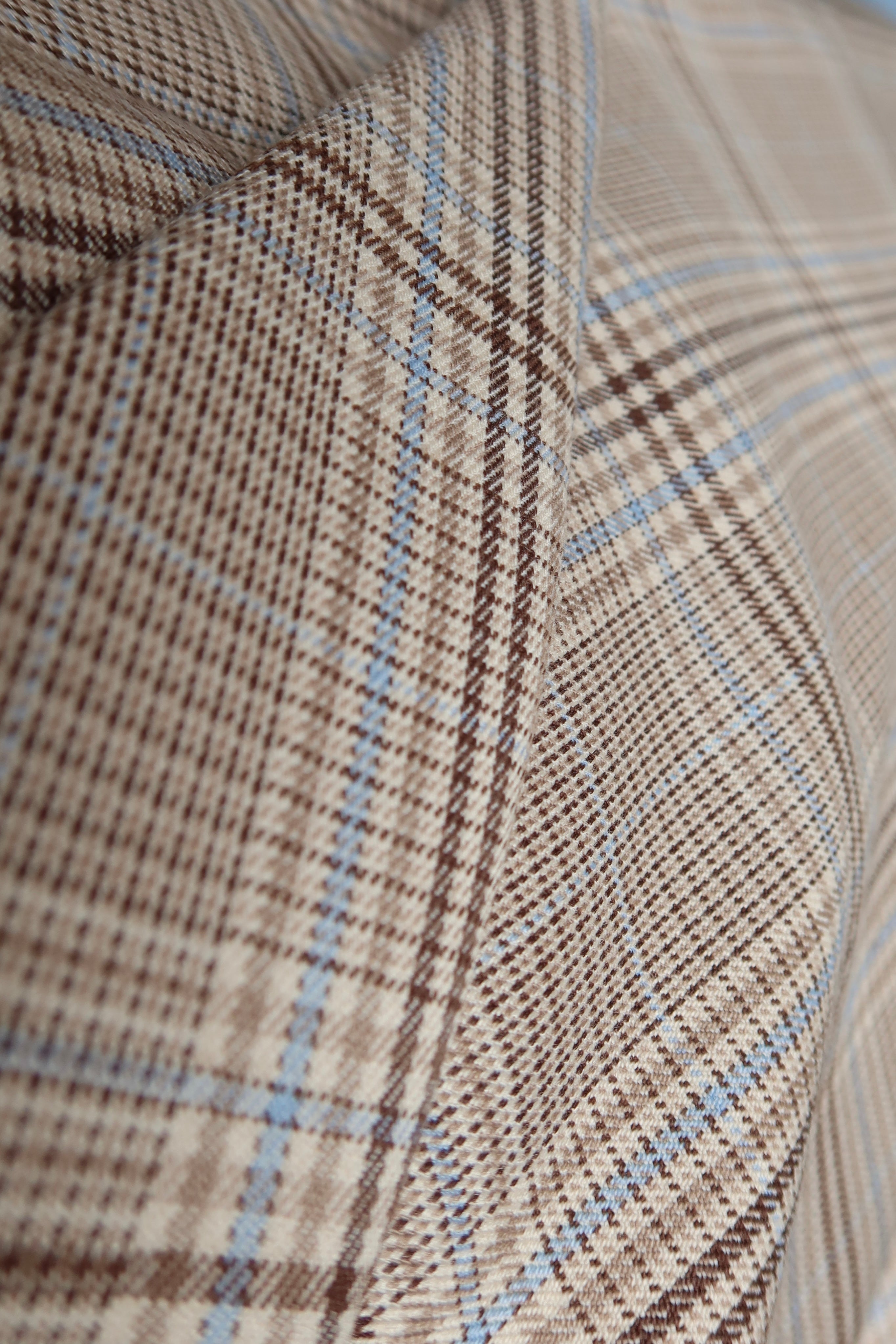 Lola Oversized Boxy Blazer Khaki Plaid