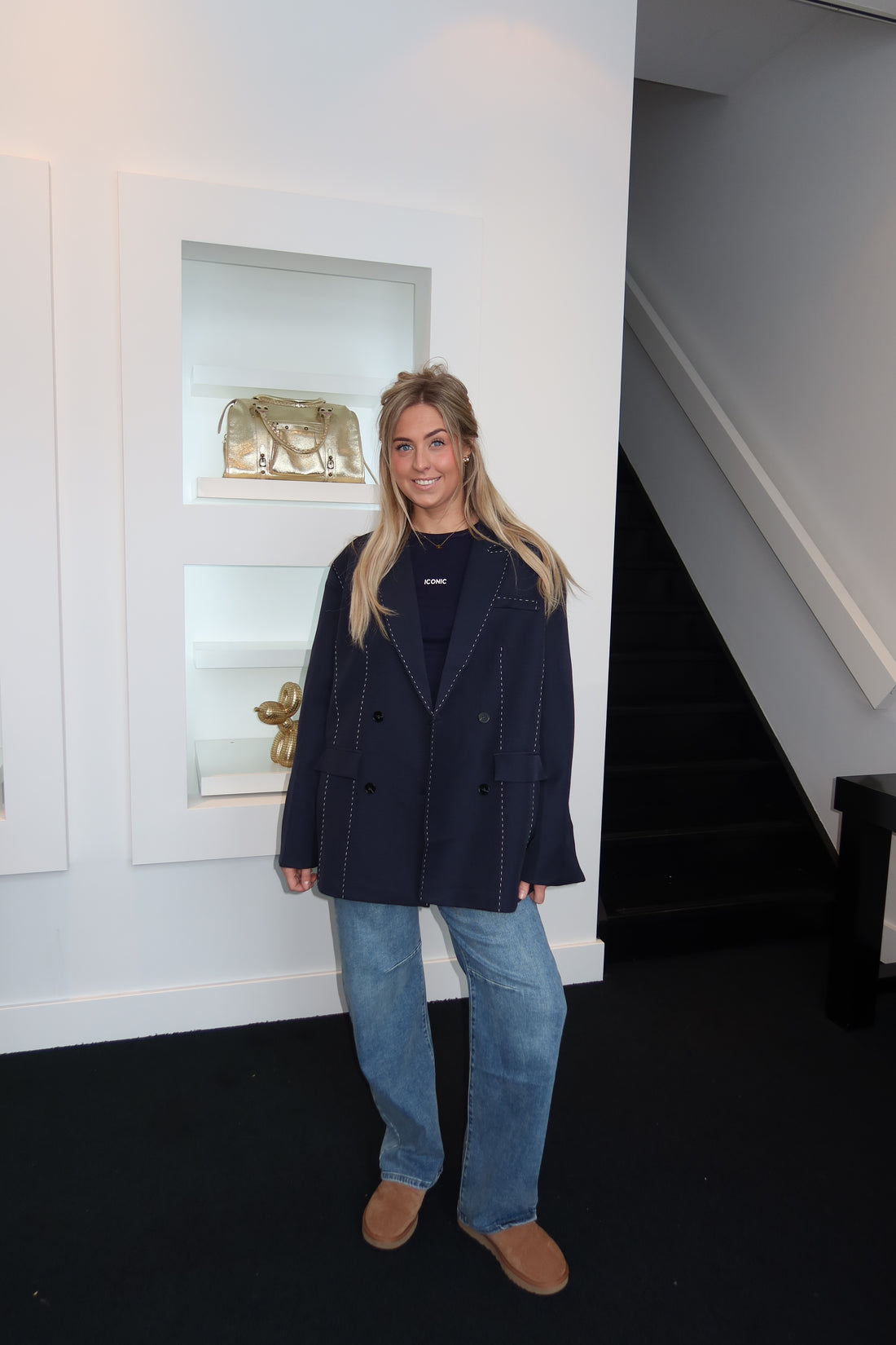 Iconic Long Sleeve Navy