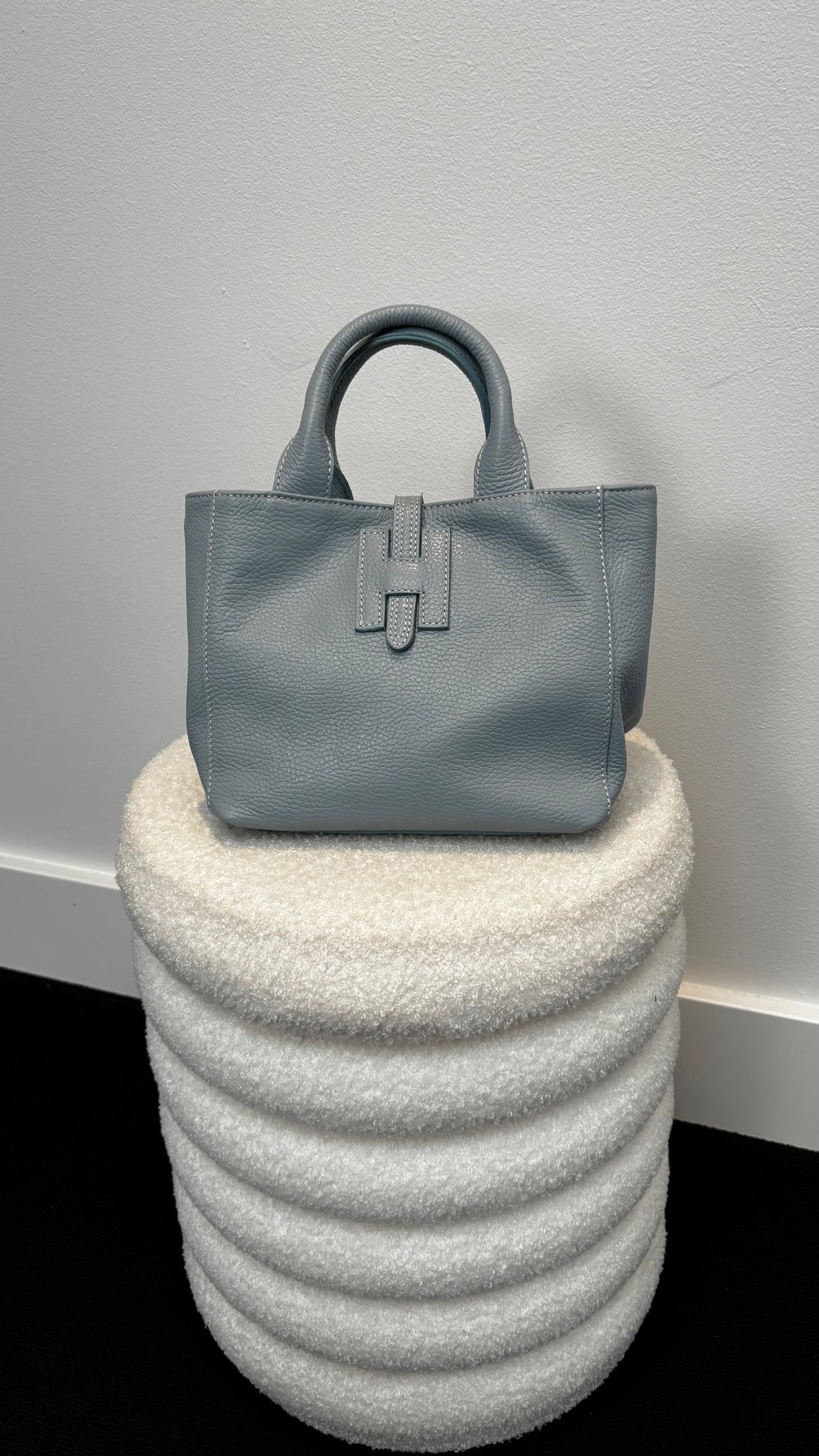 Holly Leather Bag Baby Blue