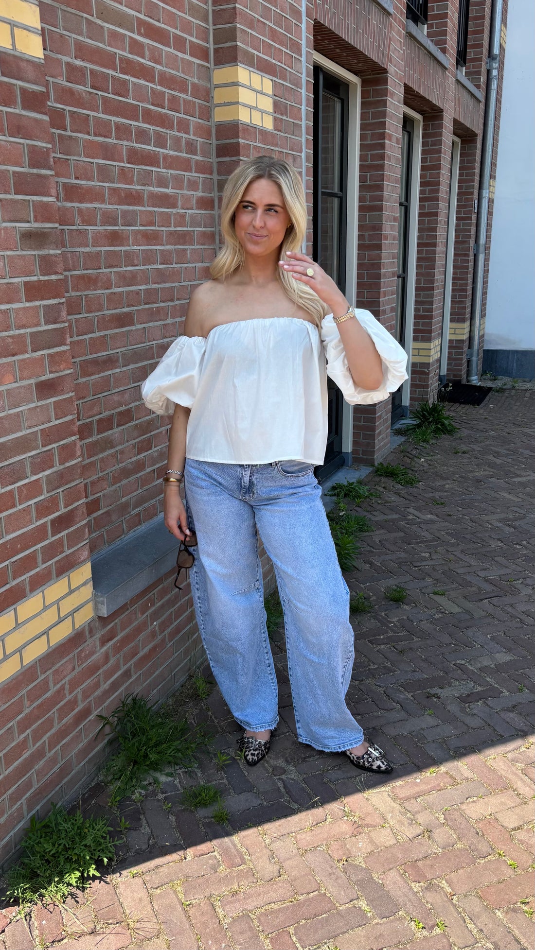 Whisper Off Shoulder Top White