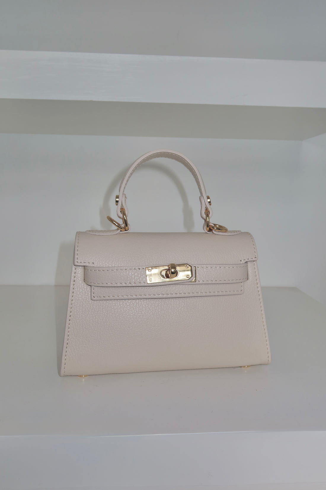 Kella Leather Bag Beige