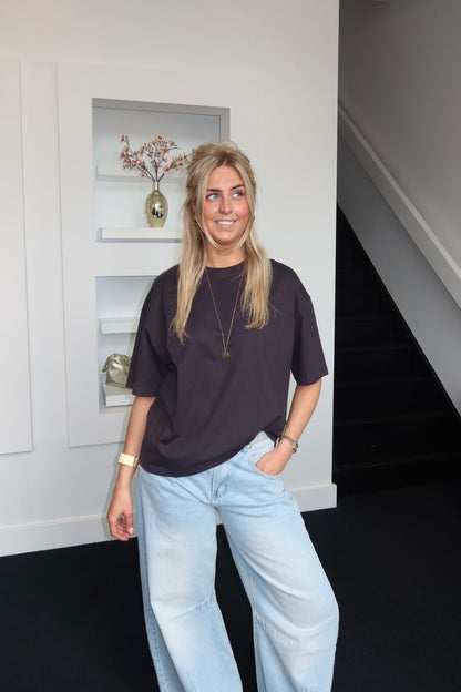 Oversized Tee Anthracite 9101