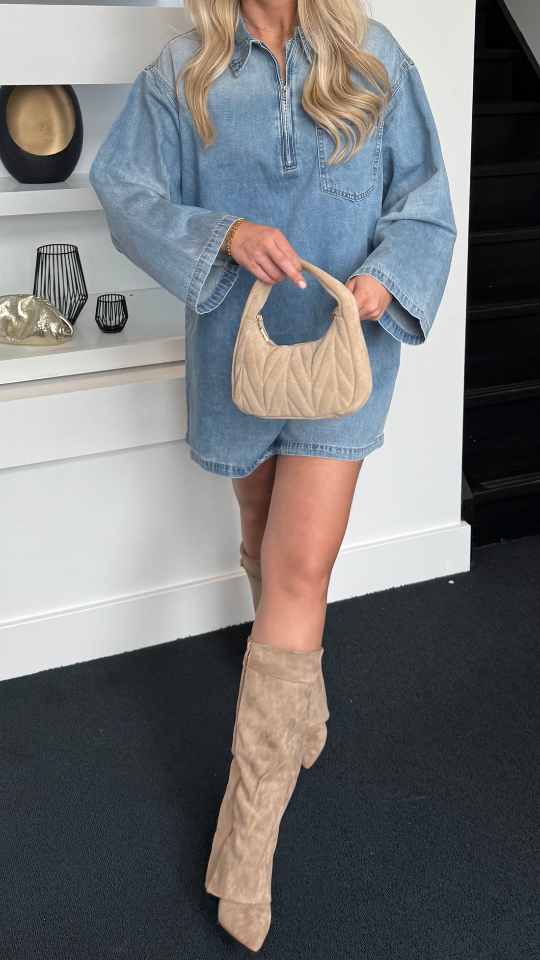 Pre Order Denim Crush Dress 2223