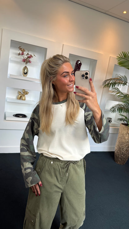 Camo Longsleeve Blanco