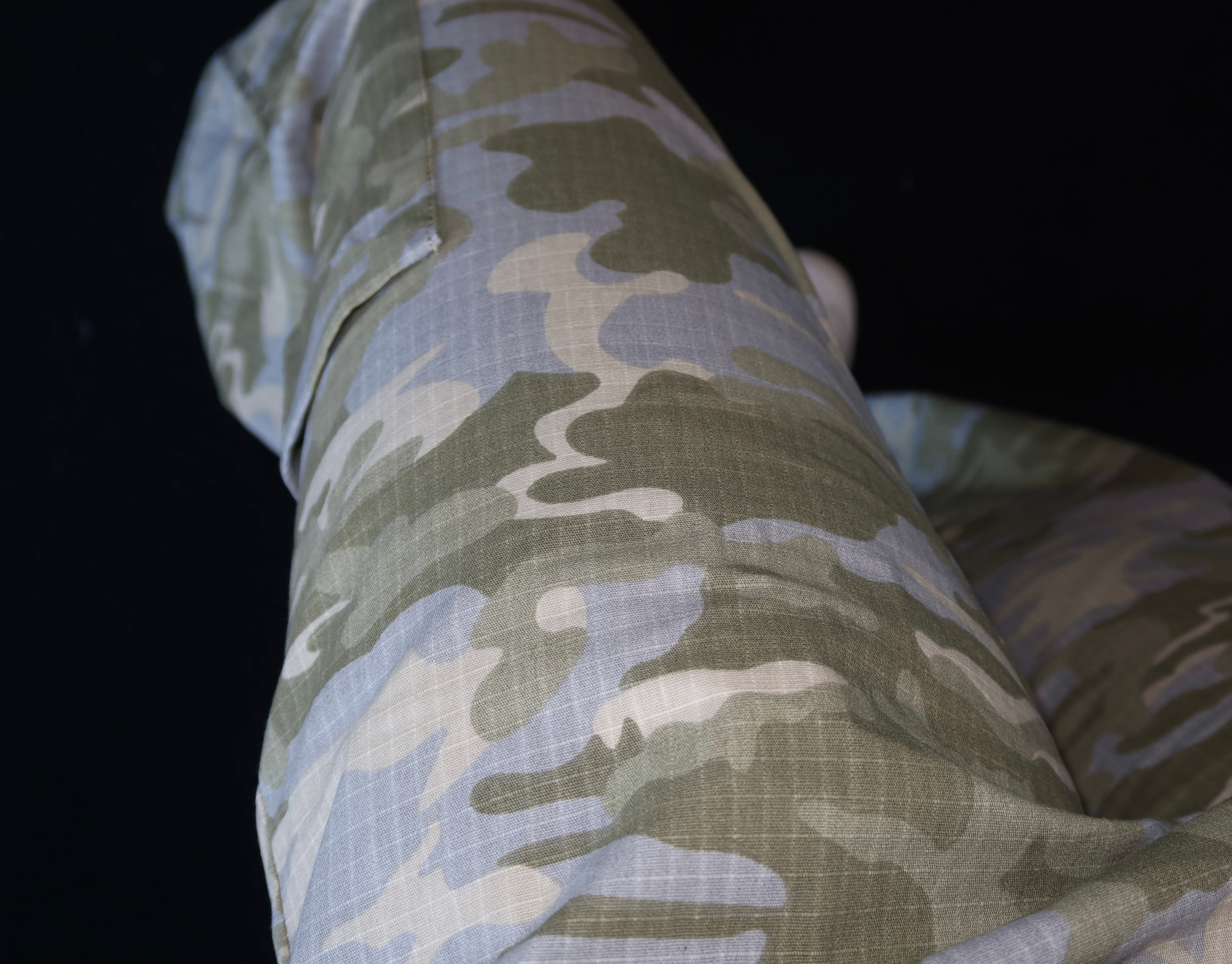 Camo Baggy Fit Pants Khaki 7904