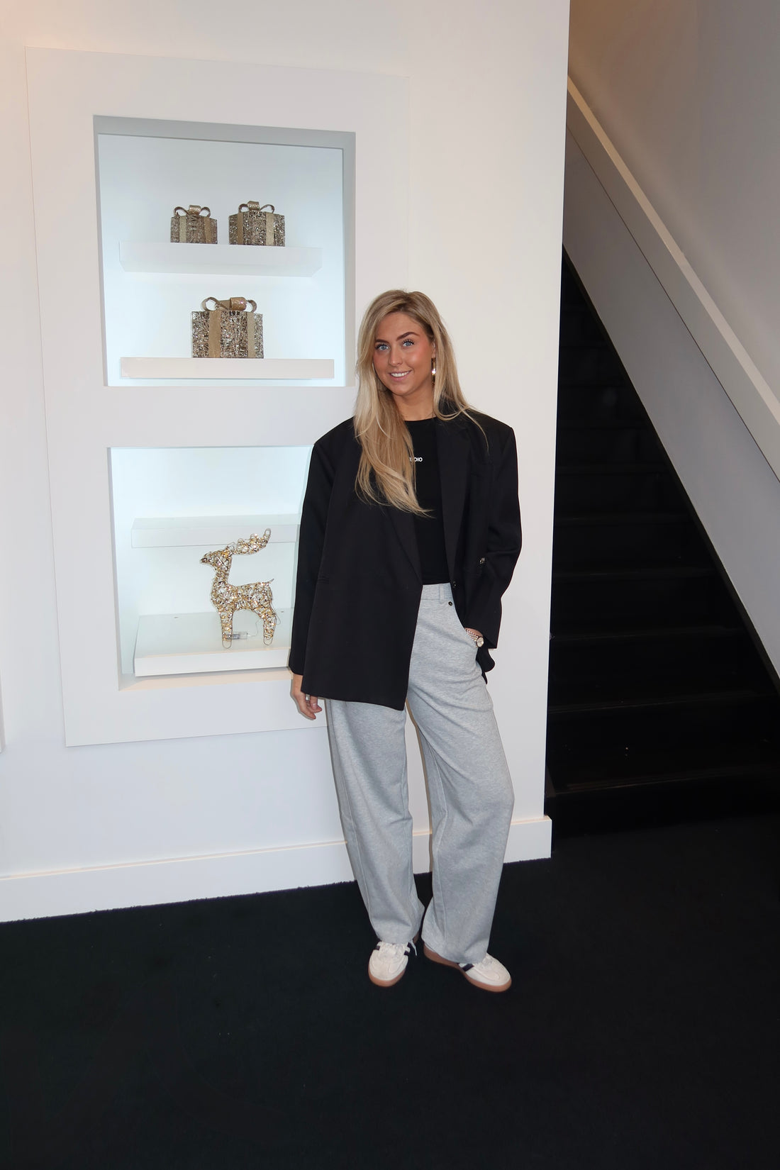 Lola Oversized Boxy Blazer Black