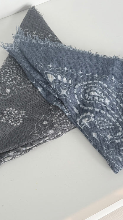 Bandana Scarf Dark Blue