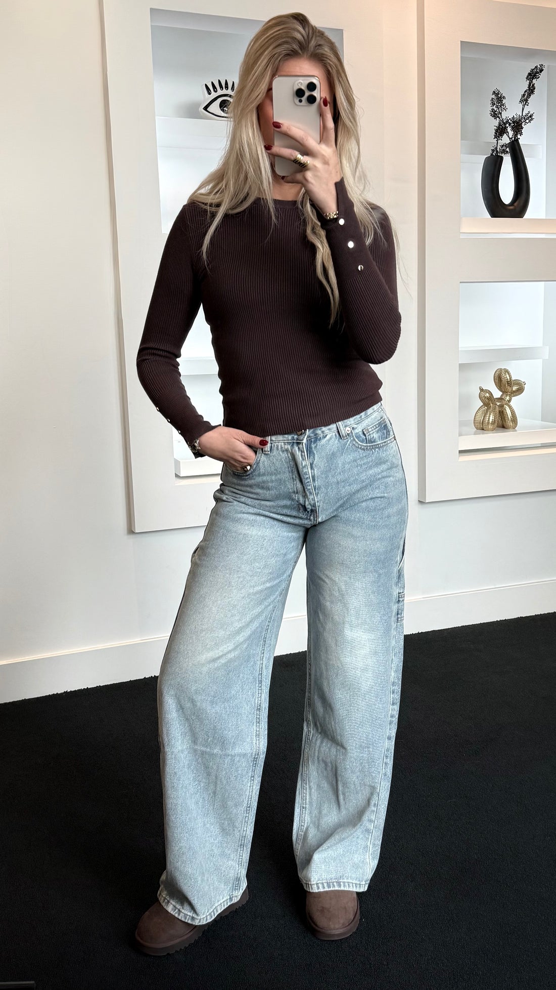 Gina Wide Leg Jeans Light Denim 3424