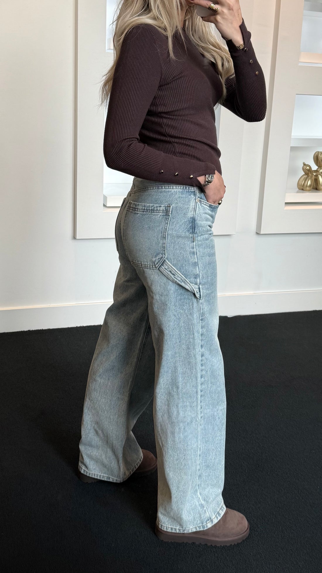 Gina Wide Leg Jeans Light Denim 3424